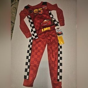 Disney Pixar Lightning McQueen Pajama Set Sz 3T NWT